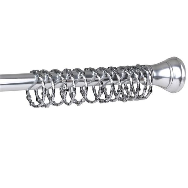 Utopia Alley HK5SS Eternity Never Rust Rustproof Zinc Shower Curtain Rings for Bathroom Shower Rods Curtains; Chrome - Set of 12 HK5SS - main